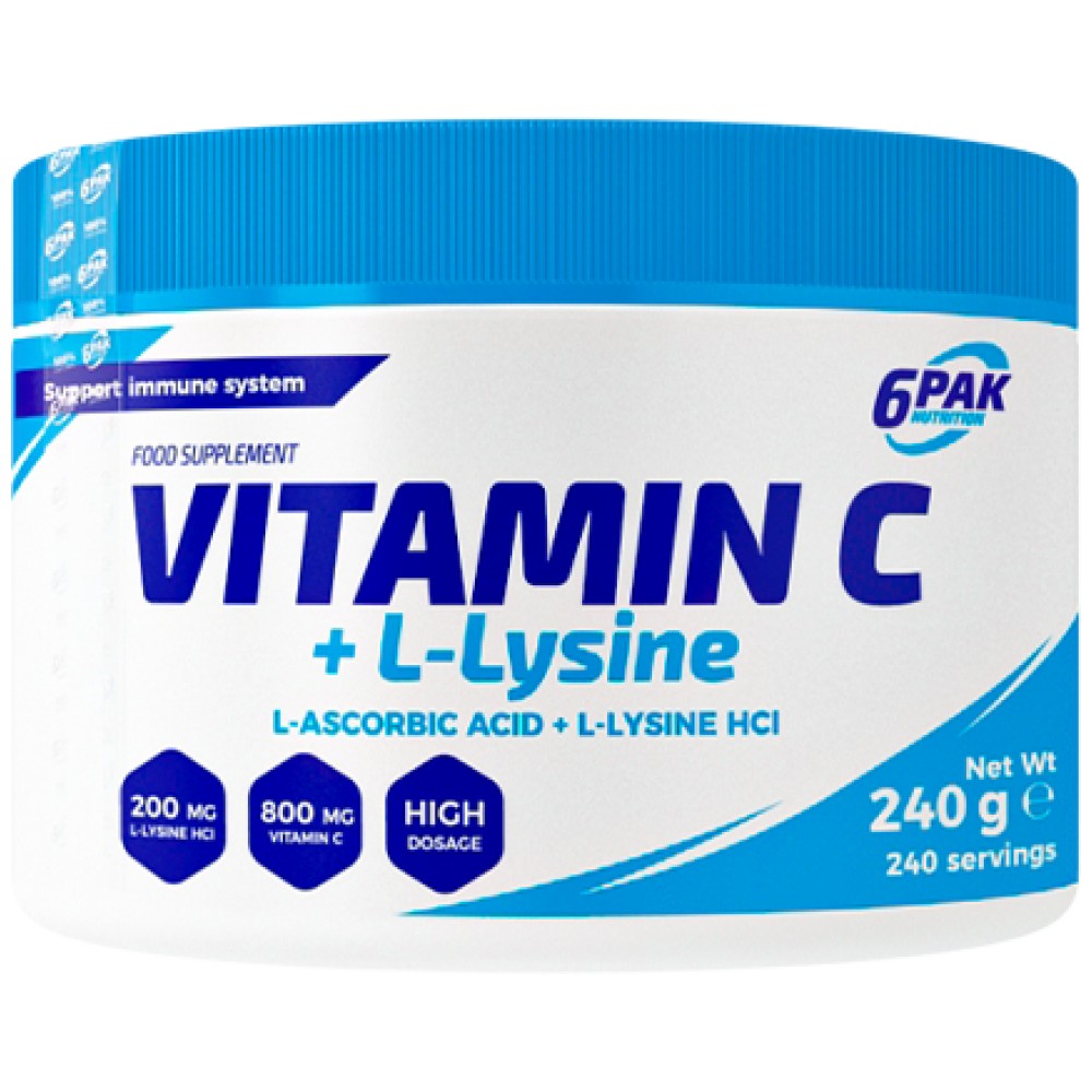 Vitamin C + L-Lysin-Pulver – 240 Gramm