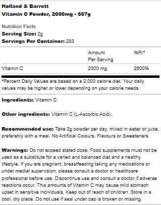 Vitamin-C-Pulver – 567 Gramm
