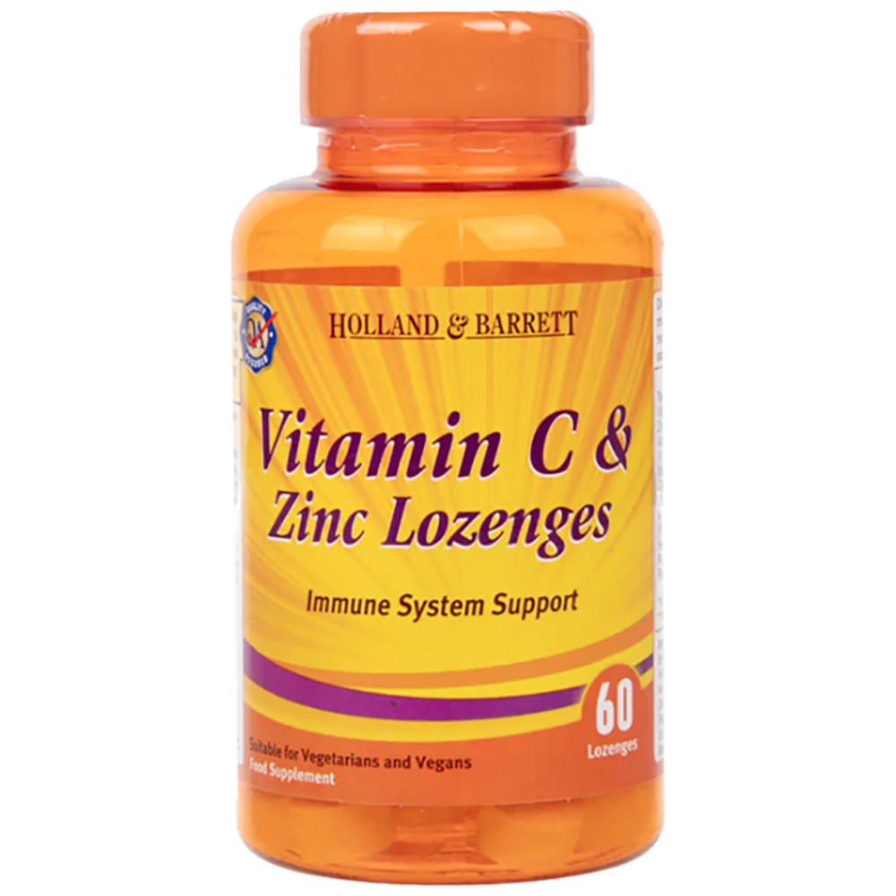 Lutschtabletten mit Vitamin C und Zink/Unterstützung des Immunsystems – 60 Bonbons