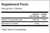 Vitamin C mit Hagebutten 1000 mg – 90 Kapseln