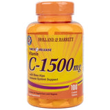 Vitamin C mit Hagebutten 1500 mg | Zeitgesteuerte Freisetzung – 100 Tabletten