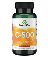 Vitamin C mit Hagebutten 500 mg – 100 Kapseln
