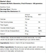 Vitamin D3 Gummibärchen für Kinder – 60 Gummibärchen