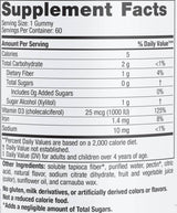 Vitamin D3 Null Zucker 1000 IE – 60 Gummibärchen