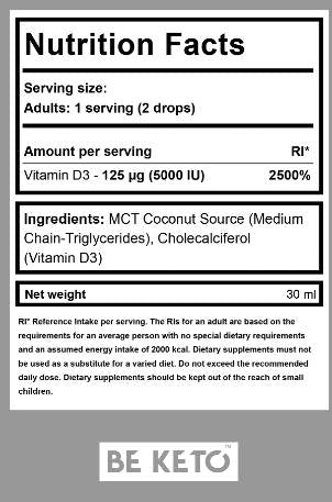 Vitamin D3 in Tropfen - 30 ml