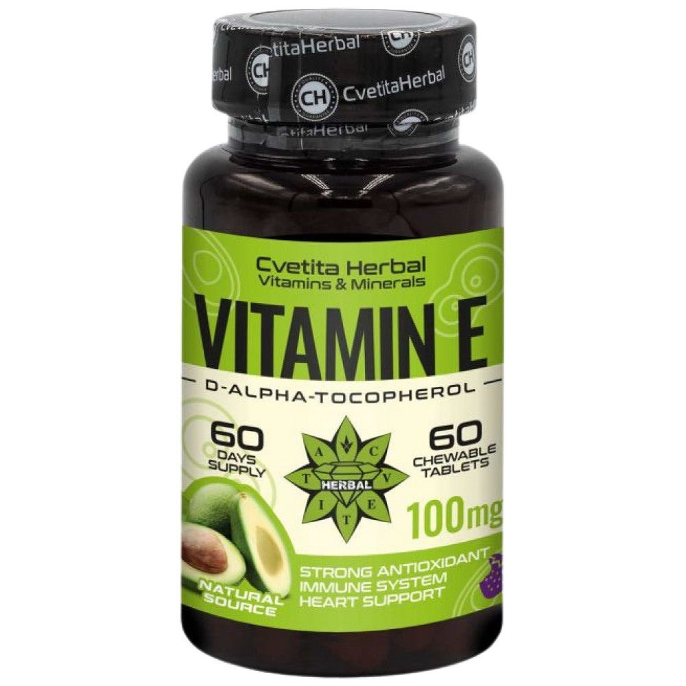Vitamin E 100 mg – 60 Kautabletten