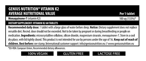 Vitamin K2 100 µg – 60 Tabletten