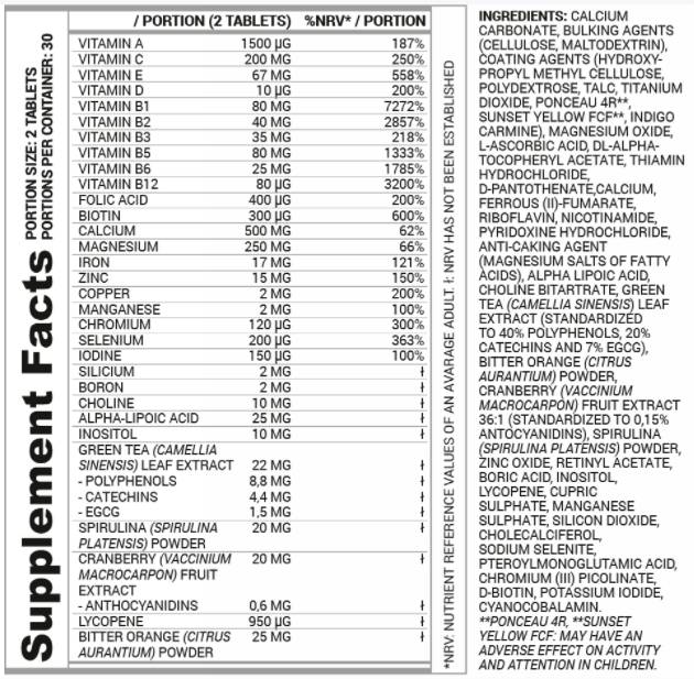 Vitamin-Frauen | Für Frauen bestimmt – 60 Tabletten