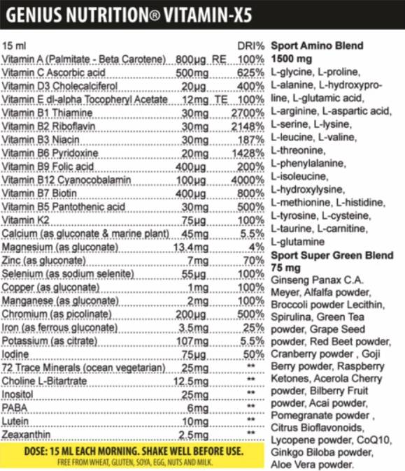 Vitamin-X5 Flüssigkeit 500 ml