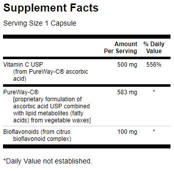 Pureway-C 500 mg mit Bioflavonoiden 90 Kapseln
