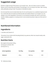 100% Vitamin C Pulver - 500 Gramm