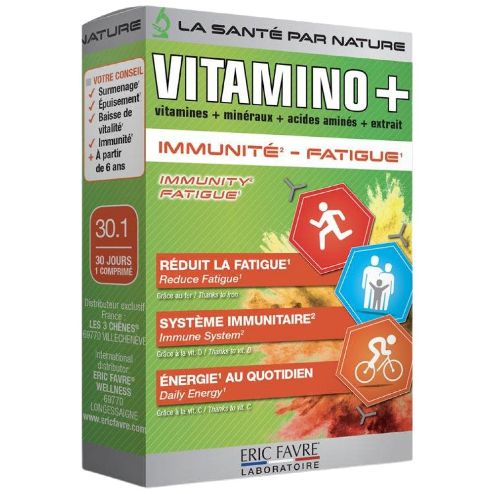 Vitamino+ | Multivitaminkomplex für Immunität und Müdigkeit – 30 Kapseln