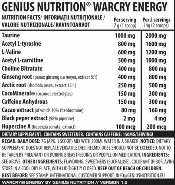 WarCry Energy – 300 Gramm