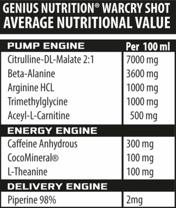 WarCry Shot – 100 ml