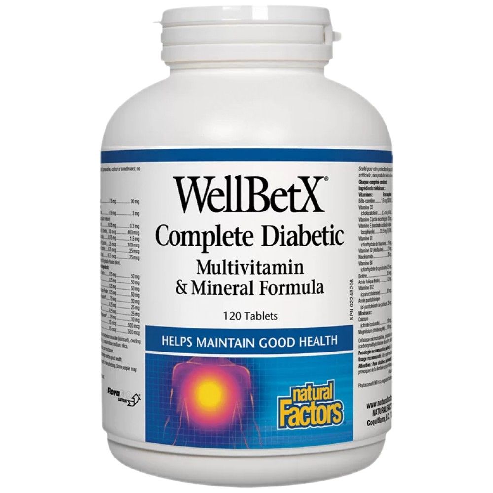 WellBetX® Complete Diabetic – 120 Tabletten