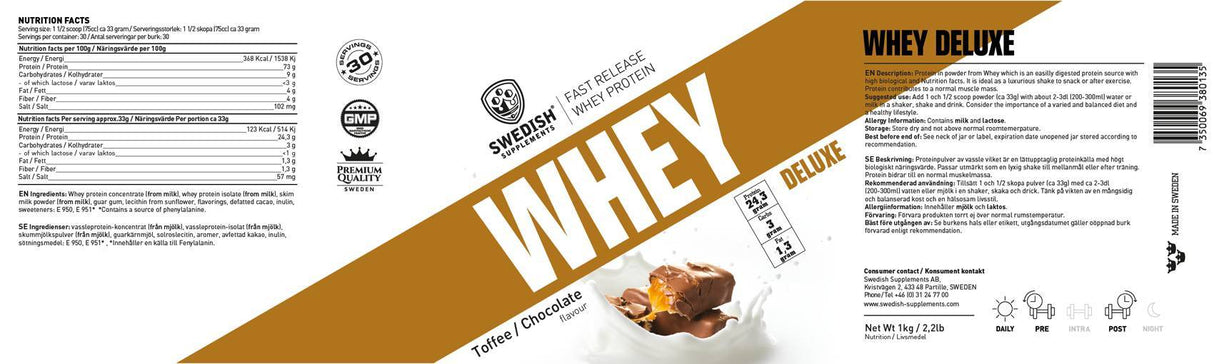 Whey Protein Deluxe – 1800 Gramm