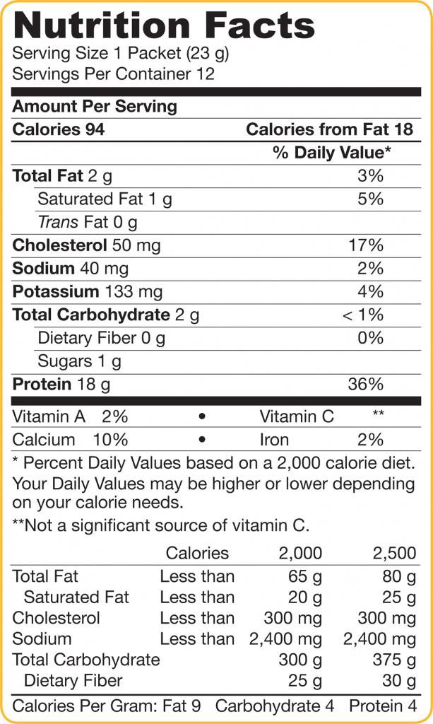 Molkenprotein – Geschmacksneutral 12 x 23 Gramm