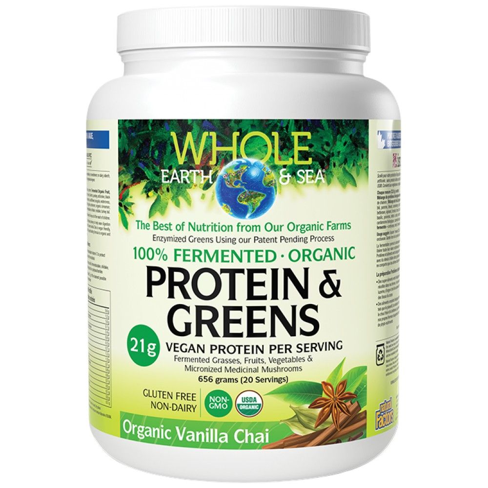 Ganze Erde und Meer | 100 % fermentiertes Bio-Protein und Gemüse, Schokolade – 656 Gramm