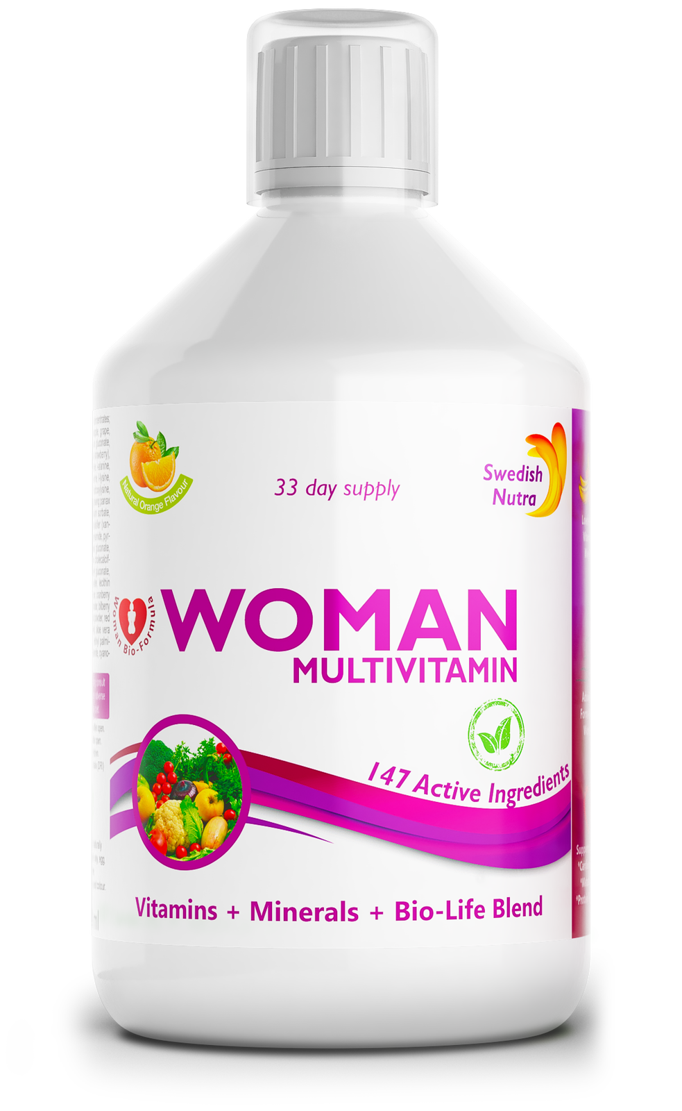 Frauen-Multivitamine für Frauen mit Kollagen 1497 mg – 147 Wirkstoffe /500 ml/