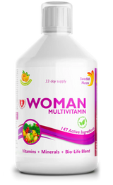 Frauen-Multivitamine für Frauen mit Kollagen 1497 mg – 147 Wirkstoffe /500 ml/