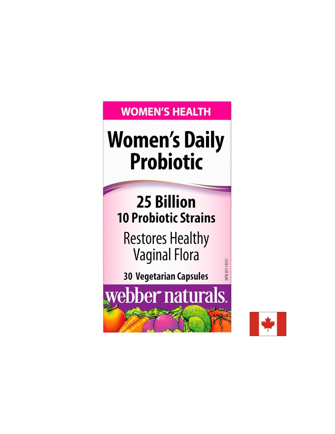 Women's Daily Probiotic – Probiotikum für Frauen 25 Milliarden aktive Probiotika, 10 Stämme, 30 Kapseln