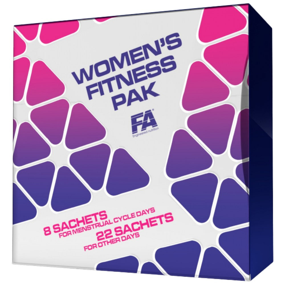Damen-Fitnesspaket | Komplette Multivitaminformel für die Tage des Menstruationszyklus – 22 + 8 Päckchen