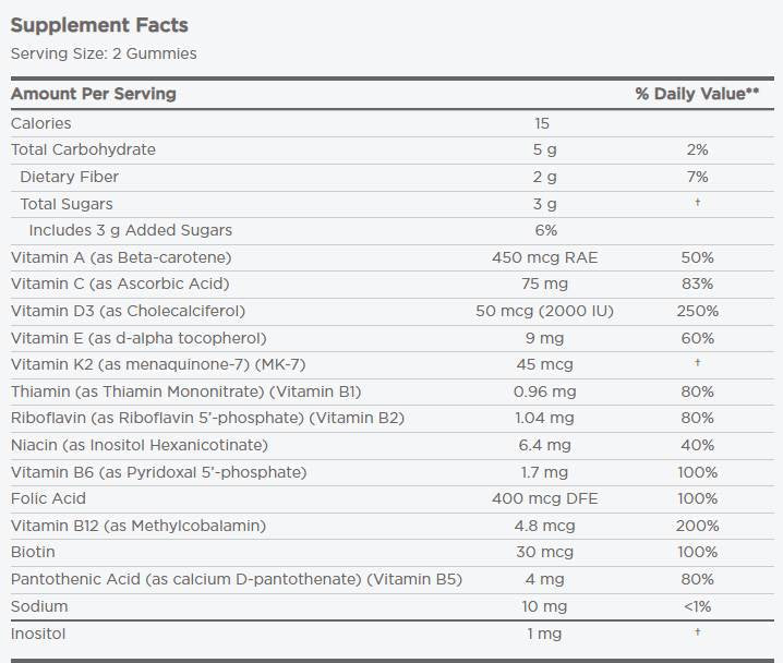 Multivitamin-Fruchtgummis für Frauen – 60 Fruchtgummis