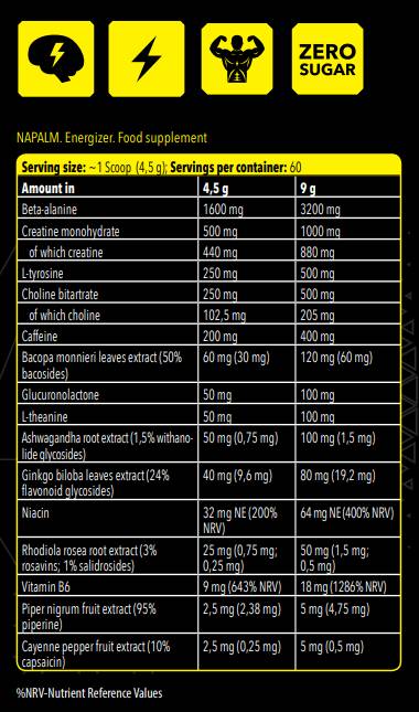 Xtreme Napalm/Energizer – 270 Gramm