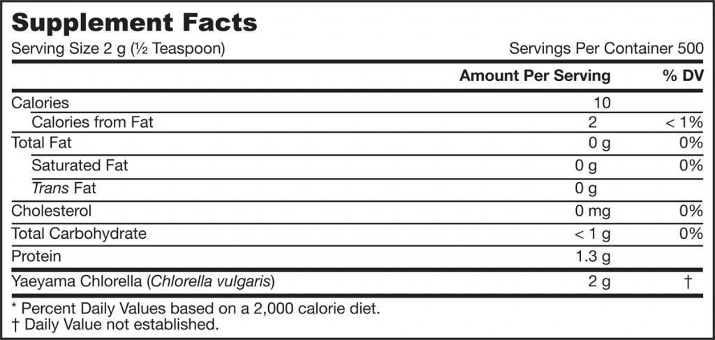Yaeyama Chlorella-Pulver 1000 Gramm