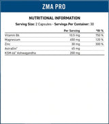 ZMA-Pro | mit KSM-66® Ashwagandha-Extrakt – 60 Kapseln