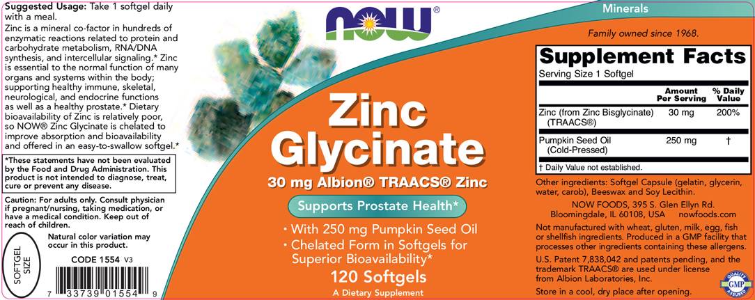 Zinkglycinat 30 mg./120 Kapseln