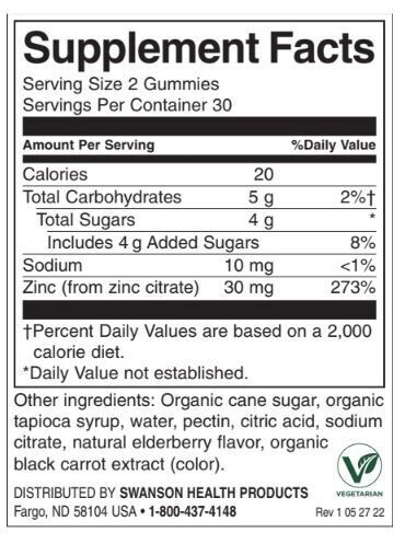 Zinkgummis | Holunder – 60 Kautabletten