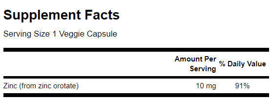 Zinkorotat 10 mg – 60 Kapseln