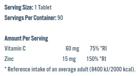 Zink-Vitalität | 15 mg Zinkbisglycinat – 90 Kapseln