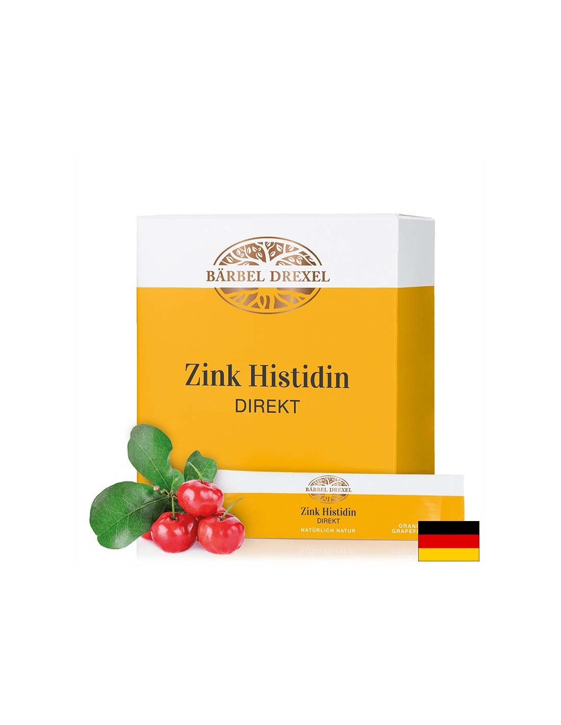 Zink Histidin DIREKT/Zink, Histidin und Vitamin C, 30 Beutel à 2 g/Orangen- und Grapefruitgeschmack <tc>Bärbel Drexel</tc>
