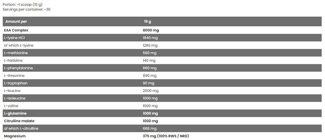 <tc>BAD ASS</tc> / Amino - 450 Gramm