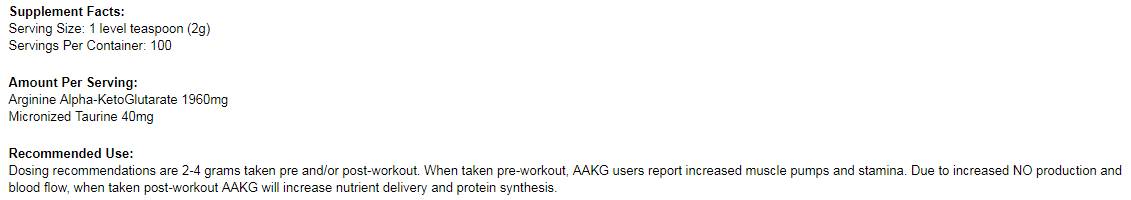 Aakg Pulver 200 Gramm
