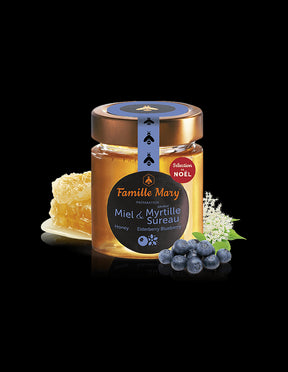 Acacia honey with blueberry and elderberry aroma, 170 g - Nutra Best Europe