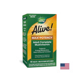 <tc>Alive</tc>!® Max6 Max Potency Multivitamin (ohne Eisen) <tc>Alive</tc>! / Multivitamine maximale Stärke (ohne Eisenzusatz), 90 Kapseln Nature's Way