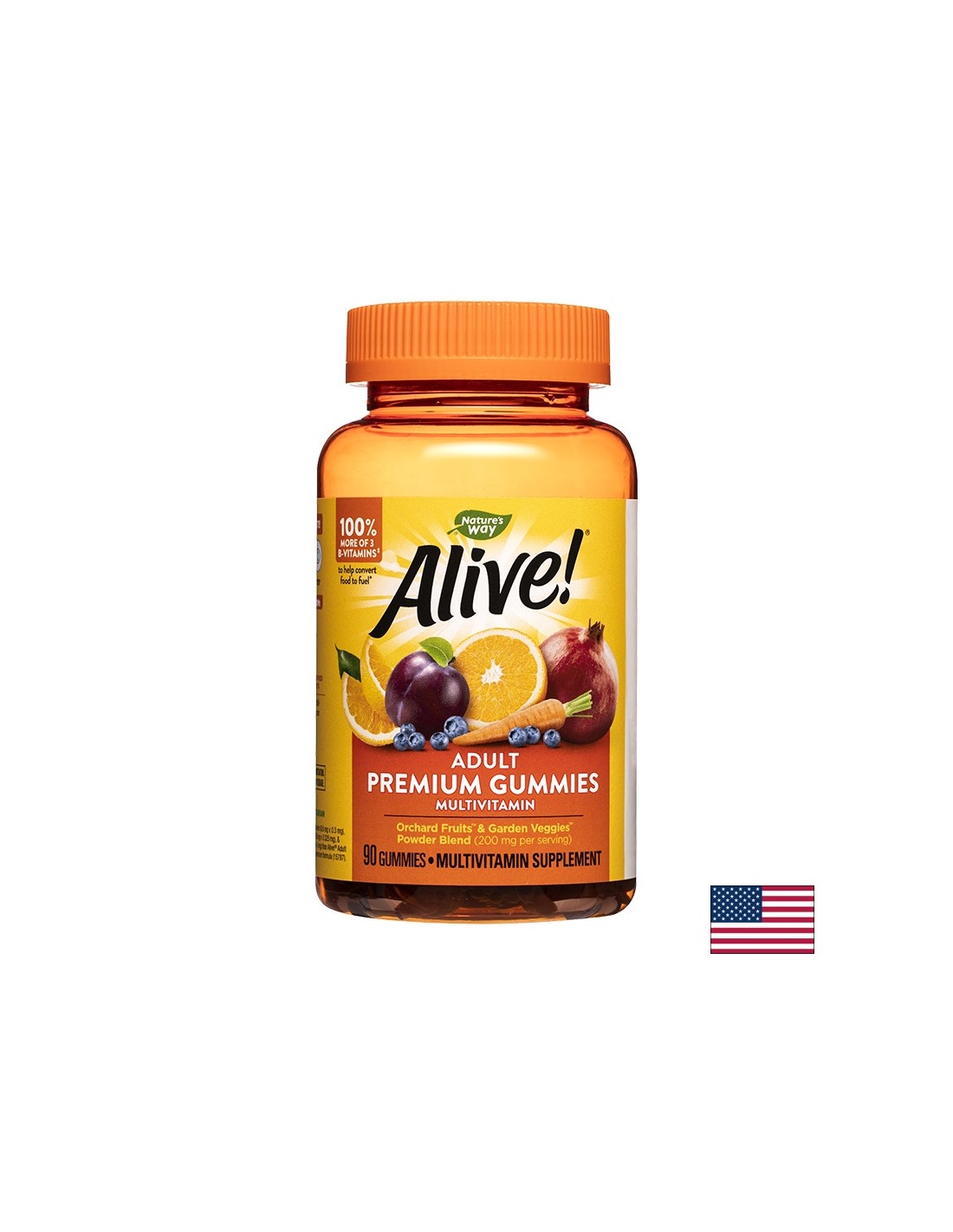 <tc>Alive</tc>! Premium Gummies für Erwachsene Multivitamin / <tc>Alive</tc>! Nature's Way Premium Multivitamin für Erwachsene, 90 Weichkapseln