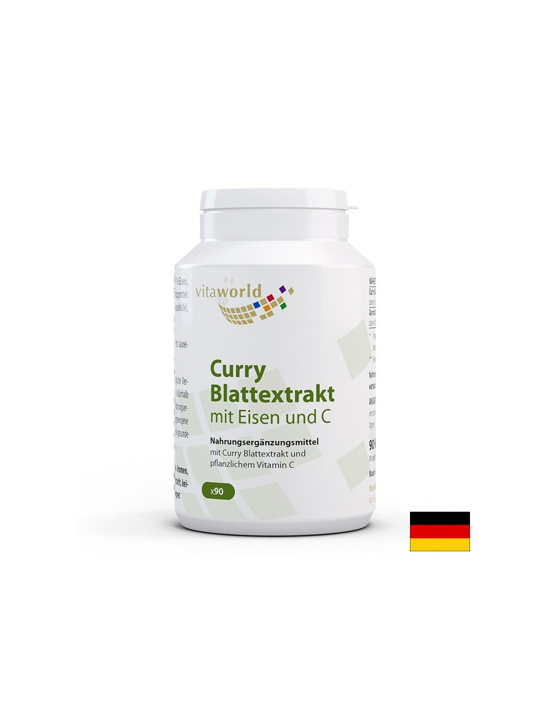 Anämie - Curry -Blattextrakt mit Eisen und Vitamin C, 90 Kapseln