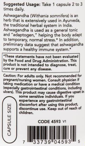 Ashwagandha -Extrakt 450 mg - 90 Kapseln