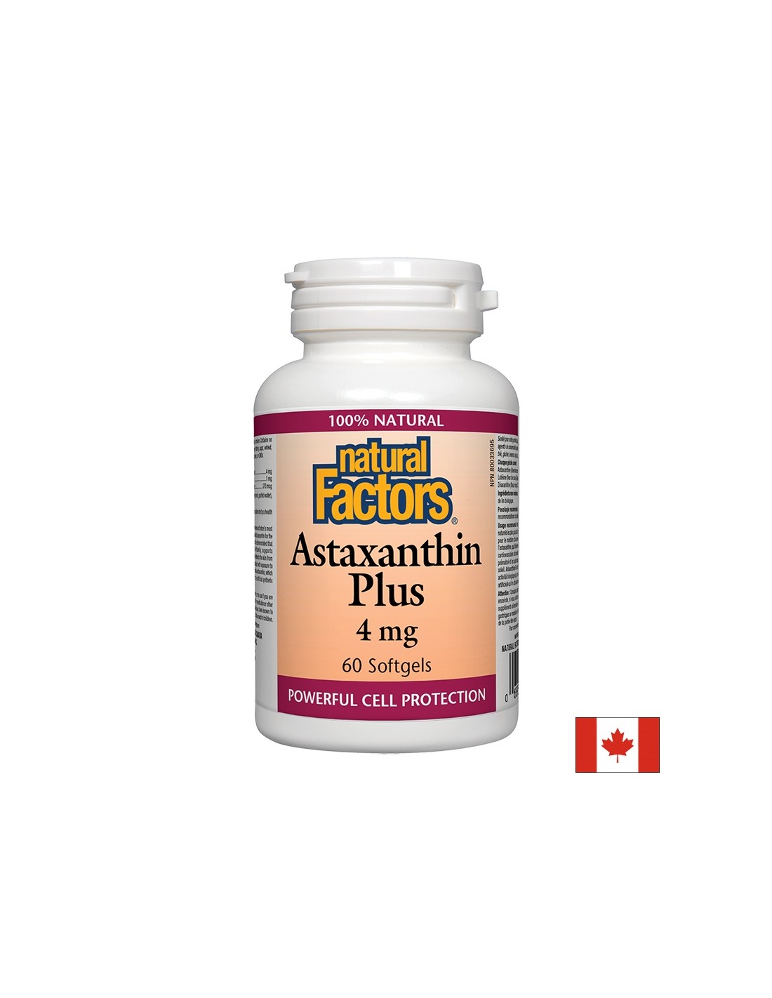Astaxanthin Plus/ Astaxanthin + Lutein und Zeaxanthin 4 mg x 60 Weichkapseln <tc>Natural Factors</tc>