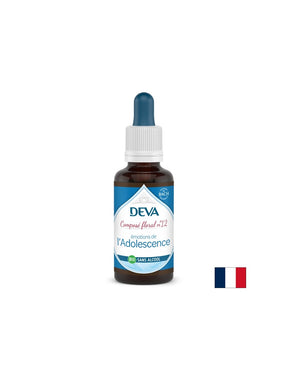 Balancing emotions in young people, floral essences, Bach method drops No. 12 (alcohol-free), 30 ml - Nutra Best Europe