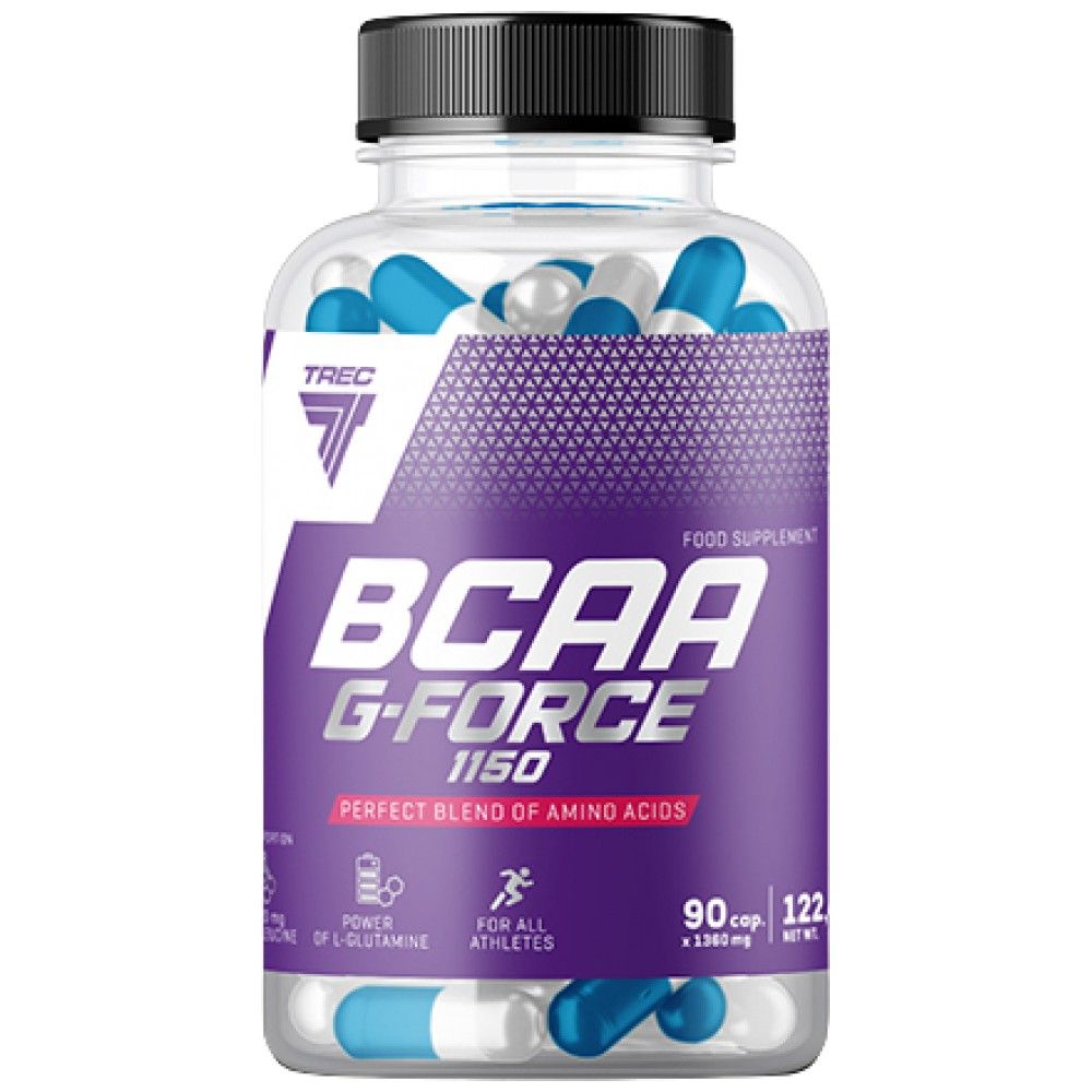 BCAA G-Force 1150 | BCAA + Glutaminkappen - 90 Kapseln