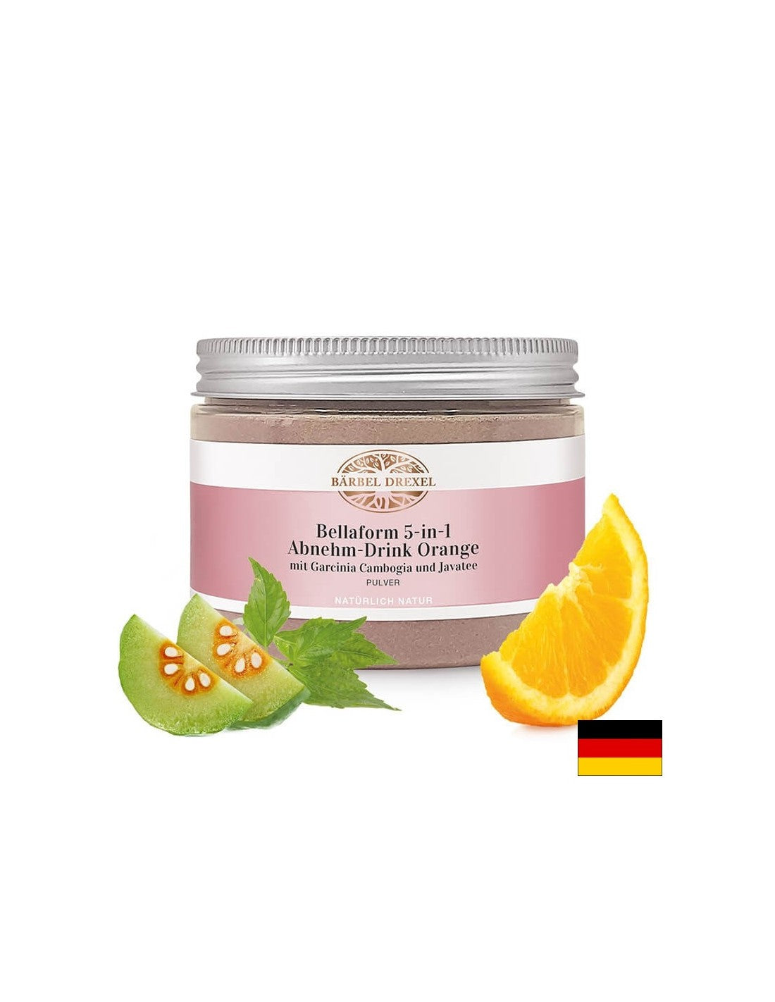 Schlankheitsgetränk - Bellaform - Mit Garcinia, roter Orange und Katzenschnurrhaaren, 225 g, Pulver, 45 Dosen <tc>Bärbel Drexel</tc>
