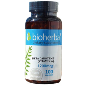 Beta Carotene (Vitamin A) 1200 mcg - 100 capsules - Nutra Best Europe