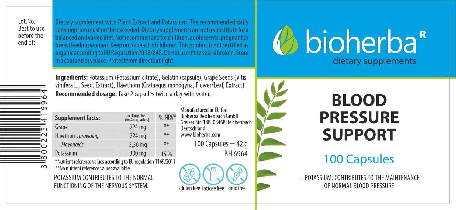 Blutdruckgesundheit - 100 Kapseln