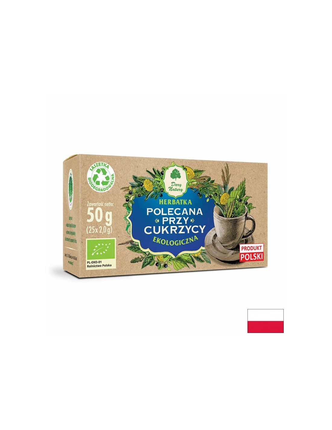Kräutertee für Diabetes Bio, 25 Päckchen