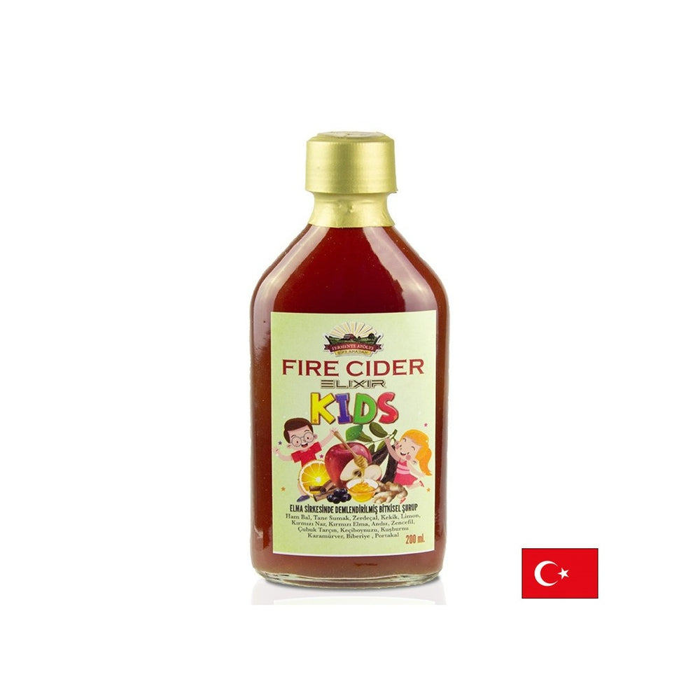 Immun-Boosting-Elixier für Kinder-Apfelessig mit Honig und Kräutern, 200 ml